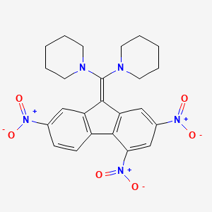 [Piperidyl(2,4,7-trinitrofluoren-9-ylidene)methyl]piperidine