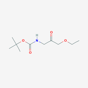 molecular formula C10H19NO4 B2566617 叔丁基N-(3-乙氧基-2-氧代丙基)氨基甲酸酯 CAS No. 2007599-24-6