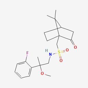 1-(7,7-dimethyl-2-oxobicyclo[2.2.1]heptan-1-yl)-N-(2-(2-fluorophenyl)-2-methoxypropyl)methanesulfonamide