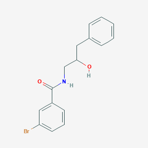 molecular formula C16H16BrNO2 B2566627 3-bromo-N-(2-hydroxy-3-phenylpropyl)benzamide CAS No. 1351606-93-3