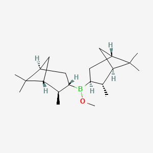 molecular formula C21H37BO B2566635 Borinic acid, bis[(1R,2S,3R,5R)-2,6,6-trimethylbicyclo[3.1.1]hept-3-yl]-,methyl ester CAS No. 85134-98-1