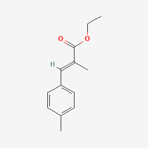 molecular formula C13H16O2 B2566655 2-甲基-3-(4-甲基苯基)丙-2-烯酸乙酯 CAS No. 119346-67-7
