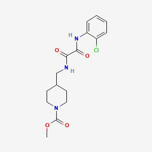 molecular formula C16H20ClN3O4 B2566657 Methyl 4-((2-((2-chlorophenyl)amino)-2-oxoacetamido)methyl)piperidine-1-carboxylate CAS No. 1235281-81-8