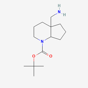 tert-butyl 4a-(aminomethyl)-octahydro-1H-cyclopenta[b]pyridine-1-carboxylate