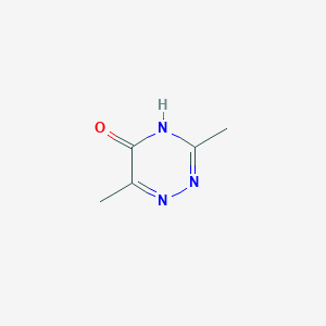molecular formula C5H7N3O B2566662 3,6-二甲基-1,2,4-三嗪-5-醇 CAS No. 33449-36-4