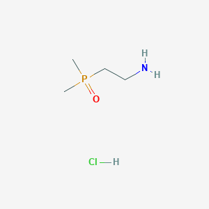 molecular formula C4H13ClNOP B2566669 2-(二甲基磷酰基)乙胺盐酸盐 CAS No. 1003315-34-1