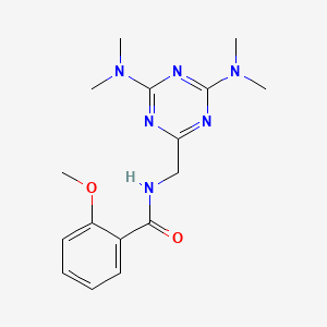 N-((4,6-bis(dimethylamino)-1,3,5-triazin-2-yl)methyl)-2-methoxybenzamide