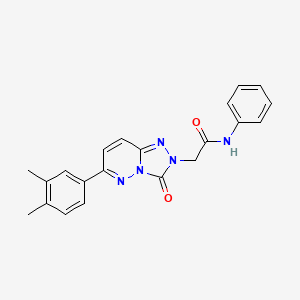 2-(6-(3,4-dimethylphenyl)-3-oxo-[1,2,4]triazolo[4,3-b]pyridazin-2(3H)-yl)-N-phenylacetamide
