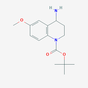 Tert-butyl 4-amino-6-methoxy-3,4-dihydro-2H-quinoline-1-carboxylate