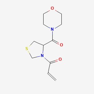 1-[4-(Morpholine-4-carbonyl)-1,3-thiazolidin-3-yl]prop-2-en-1-one