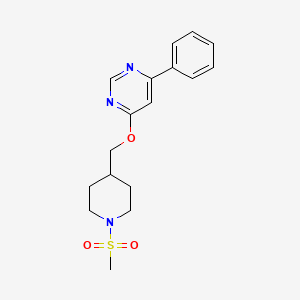 4-[(1-Methylsulfonylpiperidin-4-yl)methoxy]-6-phenylpyrimidine