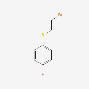 molecular formula C8H8BrFS B2566737 1-[(2-Bromoethyl)sulfanyl]-4-fluorobenzene CAS No. 339363-85-8