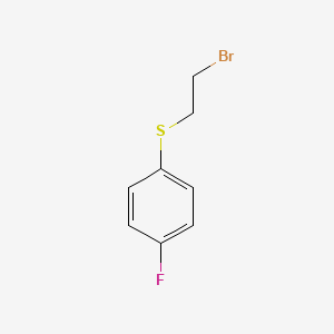 molecular formula C8H8BrFS B2566737 1-[(2-Bromoéthyl)sulfanyl]-4-fluorobenzène CAS No. 339363-85-8