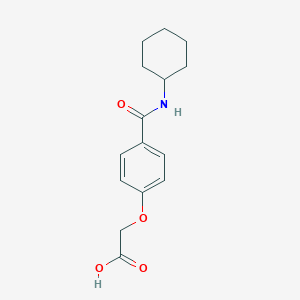 [4-(Cyclohexylcarbamoyl)phenoxy]acetic acid