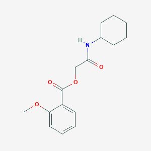 molecular formula C16H21NO4 B256675 2-(Cyclohexylamino)-2-oxoethyl 2-methoxybenzoate 