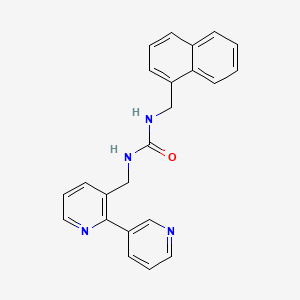 1-([2,3'-Bipyridin]-3-ylmethyl)-3-(naphthalen-1-ylmethyl)urea