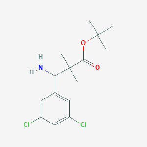 Tert-butyl 3-amino-3-(3,5-dichlorophenyl)-2,2-dimethylpropanoate