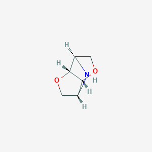 molecular formula C6H9NO2 B2566760 (1R,3R,6R,7R)-5,8-二氧杂-2-氮杂三环[4.3.0.0^{3,7}]壬烷 CAS No. 1353757-94-4