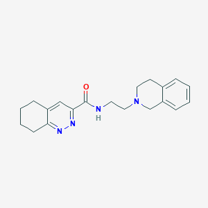 N-[2-(1,2,3,4-tetrahydroisoquinolin-2-yl)ethyl]-5,6,7,8-tetrahydrocinnoline-3-carboxamide