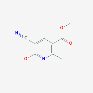 molecular formula C10H10N2O3 B2566795 Methyl 5-cyano-6-methoxy-2-methylnicotinate CAS No. 71408-01-0