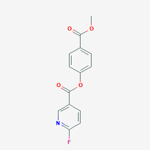 4-(Methoxycarbonyl)phenyl 6-fluoropyridine-3-carboxylate