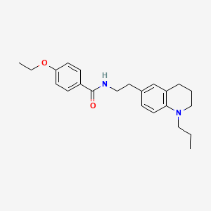 molecular formula C23H30N2O2 B2566802 4-ethoxy-N-(2-(1-propyl-1,2,3,4-tetrahydroquinolin-6-yl)ethyl)benzamide CAS No. 955791-22-7