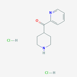 molecular formula C11H16Cl2N2O B2566812 哌啶-4-基(吡啶-2-基)甲酮二盐酸盐 CAS No. 416852-92-1