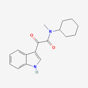 N-cyclohexyl-2-(1H-indol-3-yl)-N-methyl-2-oxoacetamide