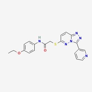 N-(4-ethoxyphenyl)-2-[(3-pyridin-3-yl-[1,2,4]triazolo[4,3-b]pyridazin-6-yl)sulfanyl]acetamide