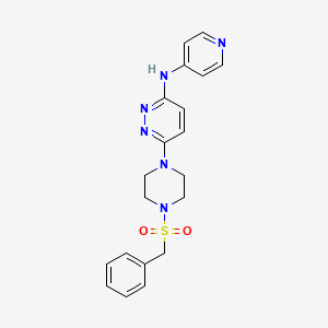 6-(4-(benzylsulfonyl)piperazin-1-yl)-N-(pyridin-4-yl)pyridazin-3-amine