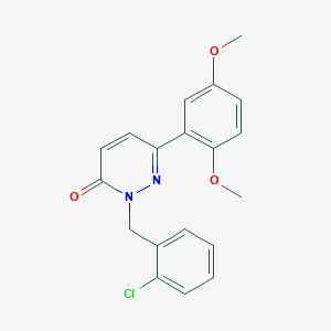 2-[(2-Chlorophenyl)methyl]-6-(2,5-dimethoxyphenyl)pyridazin-3-one