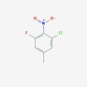molecular formula C7H5ClFNO2 B2566837 3-Chloro-5-fluoro-4-nitrotoluene CAS No. 1805526-89-9