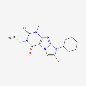 3-allyl-8-cyclohexyl-1,7-dimethyl-1H-imidazo[2,1-f]purine-2,4(3H,8H)-dione