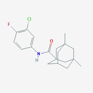 molecular formula C19H23ClFNO B2566846 N-(3-chloro-4-fluorophenyl)-3,5-dimethyladamantane-1-carboxamide CAS No. 881440-24-0