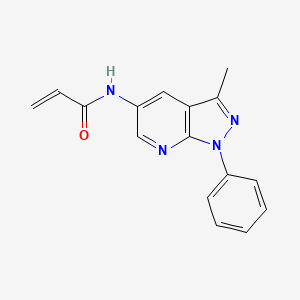 N-(3-Methyl-1-phenylpyrazolo[3,4-b]pyridin-5-yl)prop-2-enamide