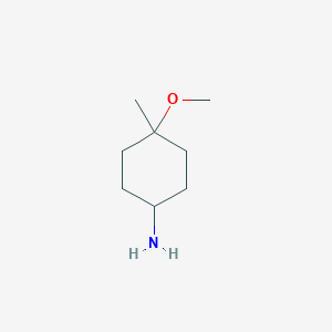 molecular formula C8H17NO B2566859 4-甲氧基-4-甲基环己胺 CAS No. 1429902-65-7