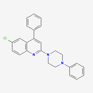 6-Chloro-4-phenyl-2-(4-phenylpiperazin-1-yl)quinoline