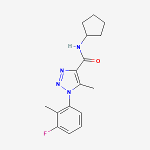 N-cyclopentyl-1-(3-fluoro-2-methylphenyl)-5-methyl-1H-1,2,3-triazole-4-carboxamide