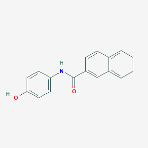 molecular formula C17H13NO2 B256687 N-(4-hydroxyphenyl)-2-naphthamide 