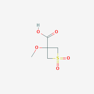 molecular formula C5H8O5S B2566878 3-甲氧基-1,1-二氧代-1lambda6-噻烷-3-羧酸 CAS No. 1780968-16-2