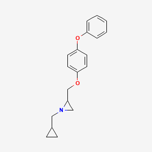 1-(Cyclopropylmethyl)-2-[(4-phenoxyphenoxy)methyl]aziridine