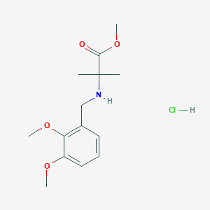 Methyl 2-((2,3-dimethoxybenzyl)amino)-2-methylpropanoate hydrochloride