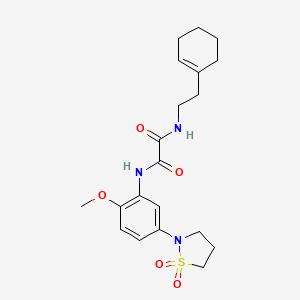 N1-(2-(cyclohex-1-en-1-yl)ethyl)-N2-(5-(1,1-dioxidoisothiazolidin-2-yl)-2-methoxyphenyl)oxalamide