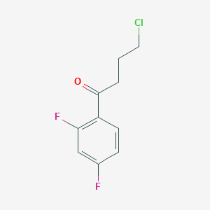 molecular formula C10H9ClF2O B2566905 4-Chloro-1-(2,4-difluorophenyl)butan-1-one CAS No. 50528-16-0