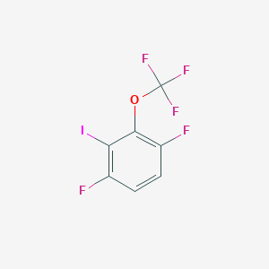 molecular formula C7H2F5IO B2566909 1,4-Difluoro-2-iodo-3-(trifluoromethoxy)benzene CAS No. 2366994-14-9