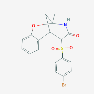 12-(4-Bromobenzenesulfonyl)-9-methyl-8-oxa-10-azatricyclo[7.3.1.0^{2,7}]trideca-2,4,6-trien-11-one