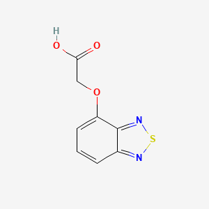 molecular formula C8H6N2O3S B2566943 （苯并[1,2,5]噻二唑-4-氧基）-乙酸 CAS No. 29289-27-8