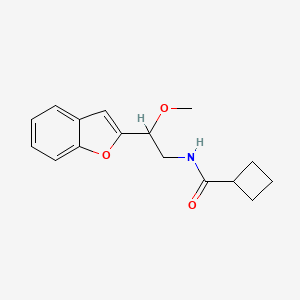 N-(2-(benzofuran-2-yl)-2-methoxyethyl)cyclobutanecarboxamide