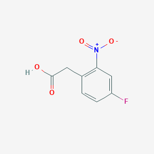 molecular formula C8H6FNO4 B2566965 2-(4-Fluoro-2-nitrophenyl)acetic acid CAS No. 39616-95-0