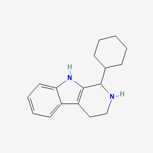 molecular formula C17H22N2 B2566982 1-cyclohexyl-1H,2H,3H,4H,9H-pyrido[3,4-b]indole CAS No. 6649-80-5